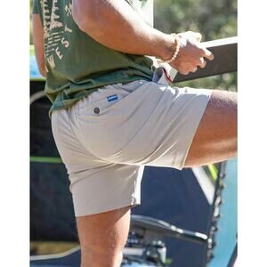 Chubbies Men's Gray Drawstring in Waist Regular Fit Chino Short Regular Size M